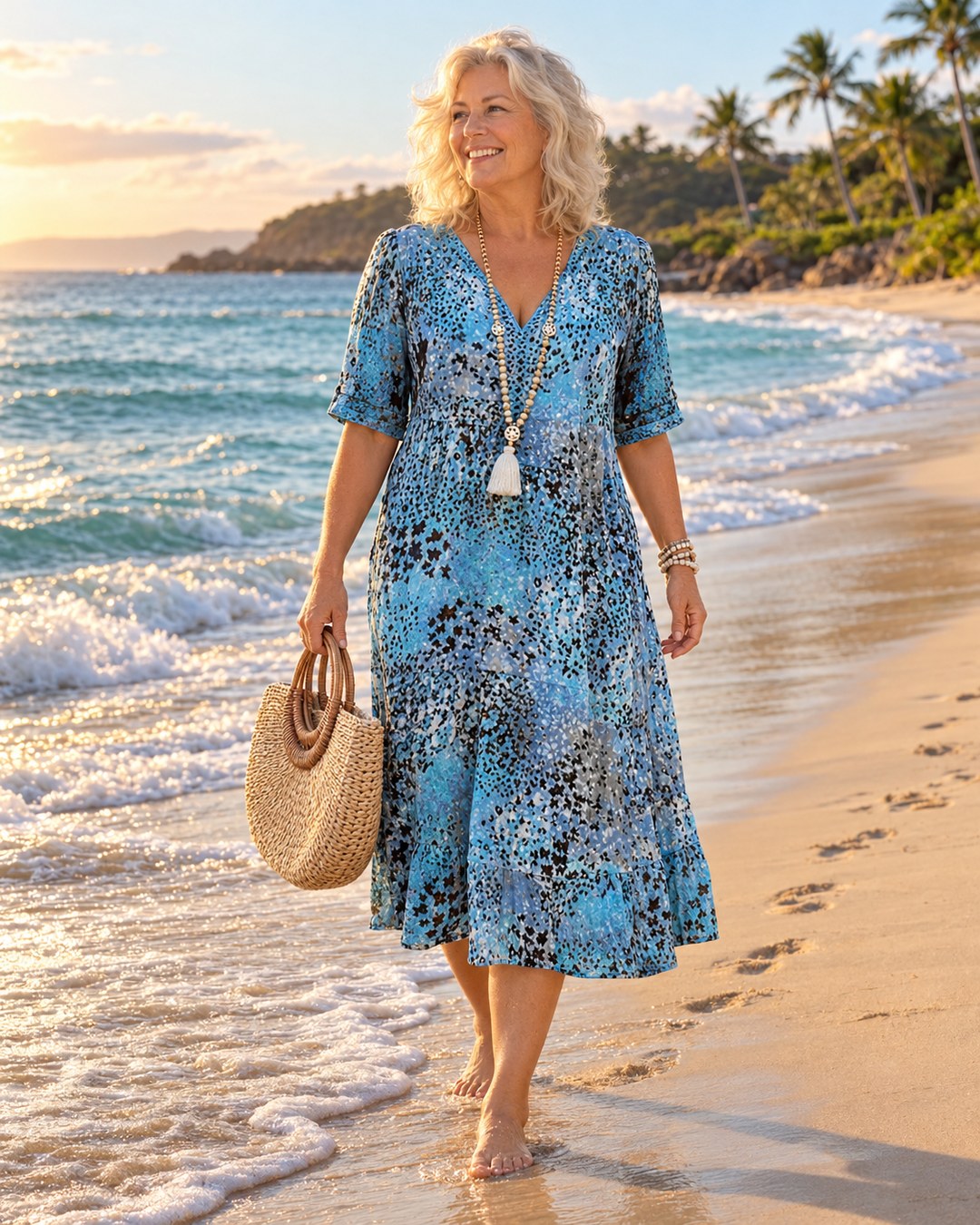 Skyler dress on the beach
