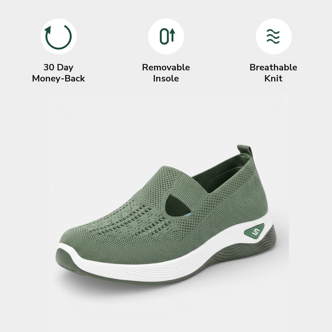 Tamsin orthopaedic slip-on in green
