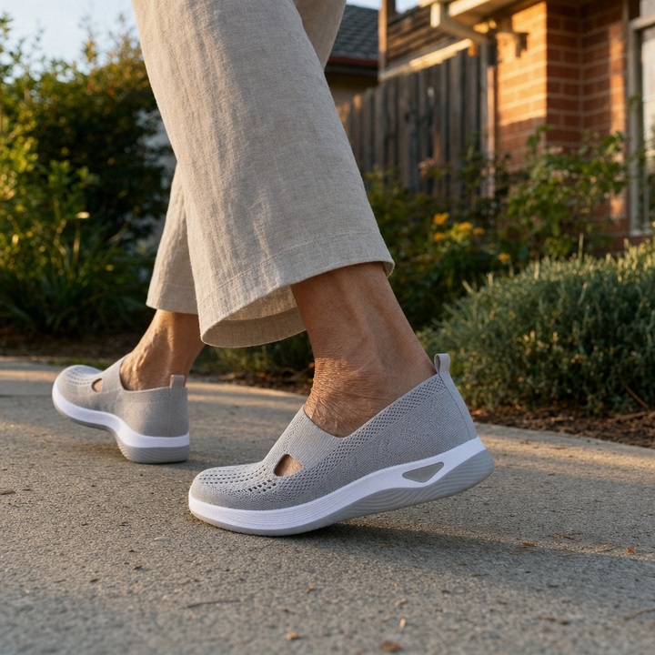 Tamsin orthopaedic slip-on close up on the foot