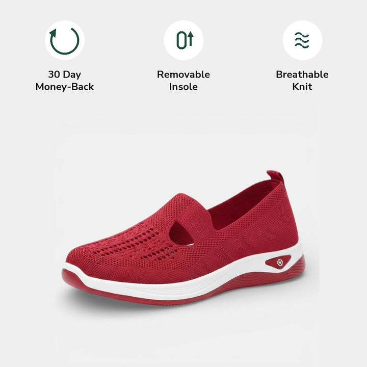 Tamsin orthopaedic slip-on in red