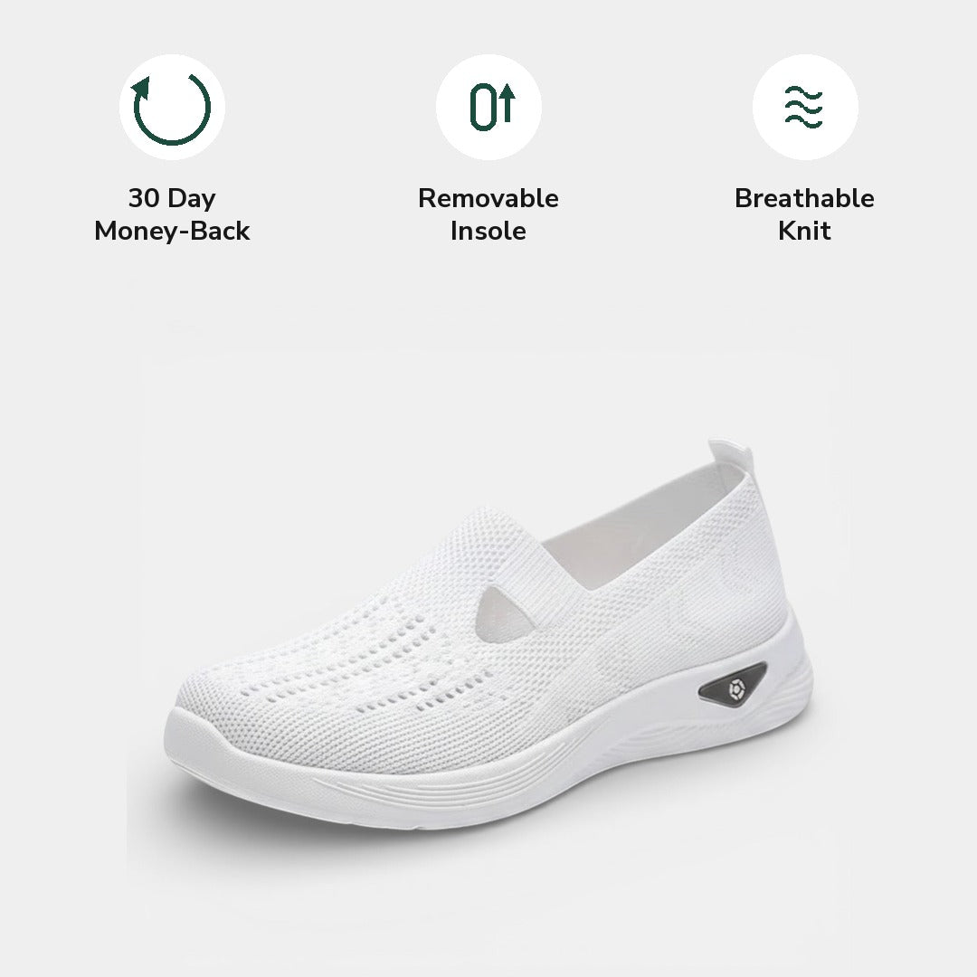 Tamsin orthopaedic slip-on in white