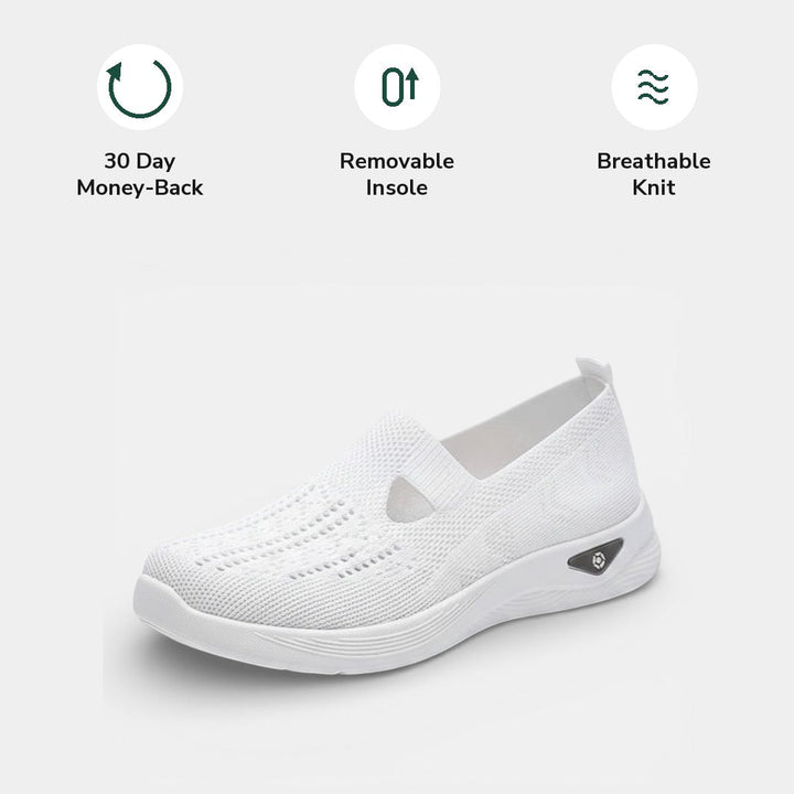 Tamsin orthopaedic slip-on in white
