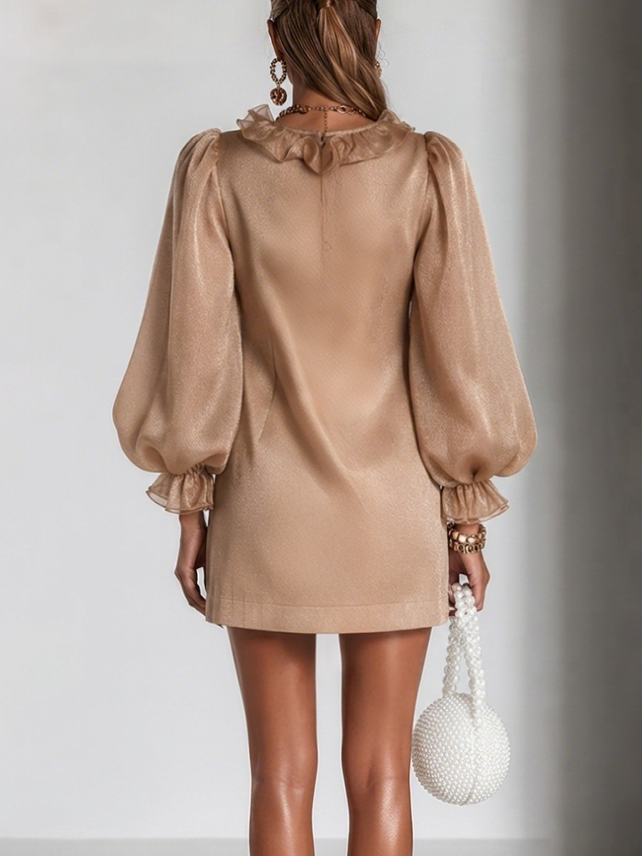 Jemima | Ruffled Puff-Sleeve Mini Dress