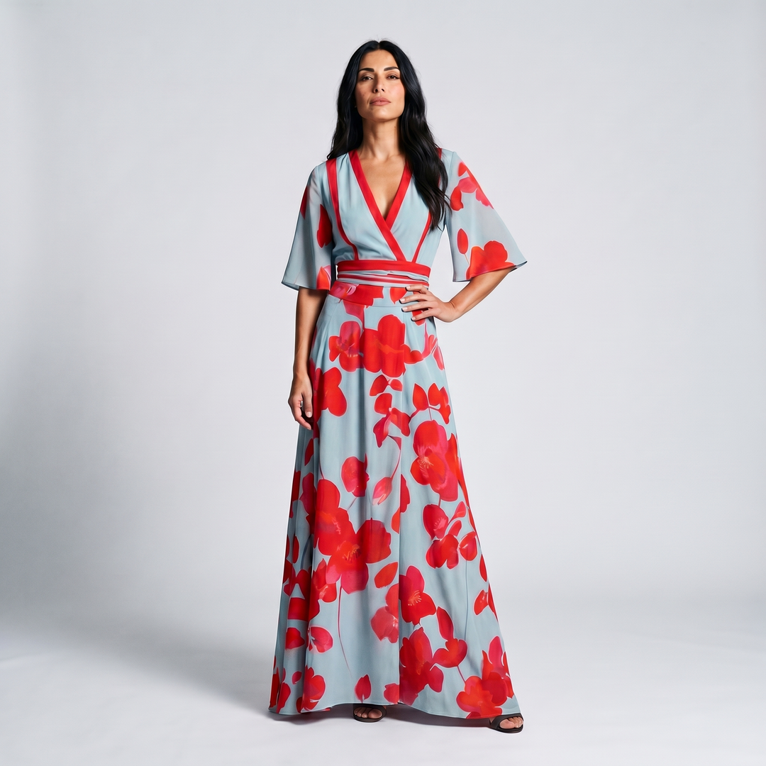 Florence | Floral Wrap Maxi Dress
