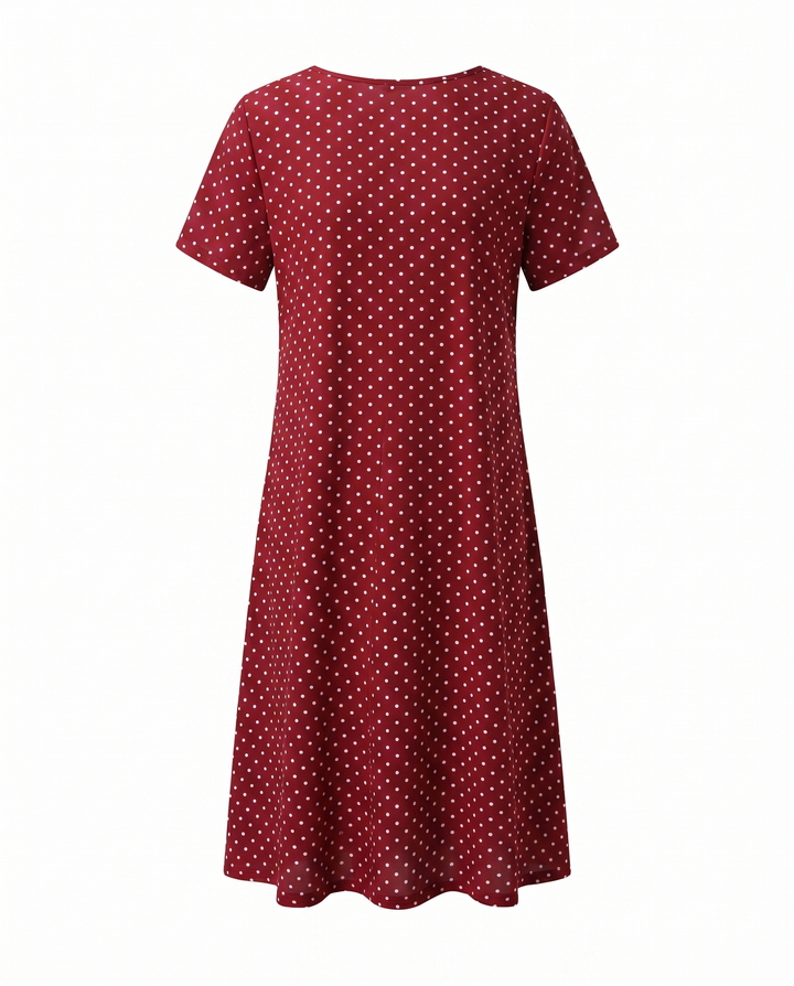 Romy | V-Neck Short Sleeve Midi Dress